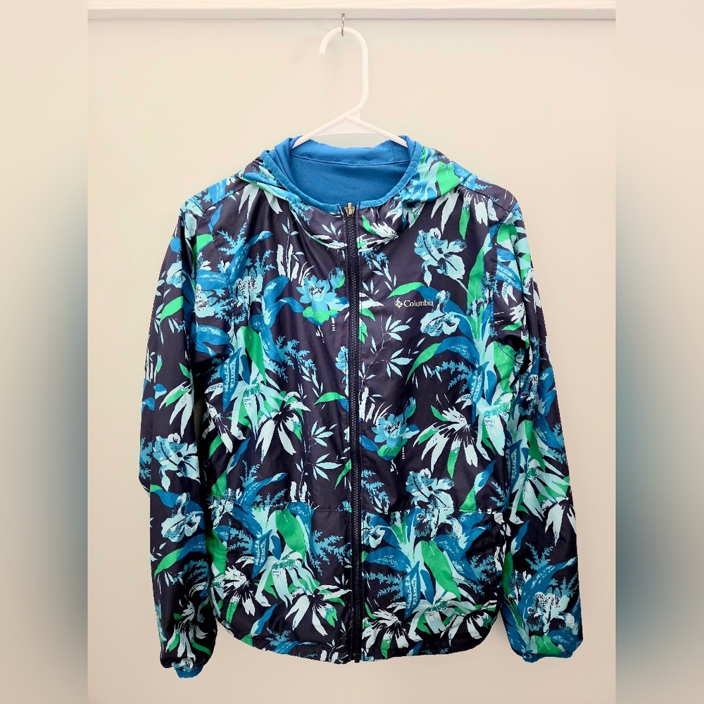 Kids XL Reversable Columbia Floral Print Jacket 18/20